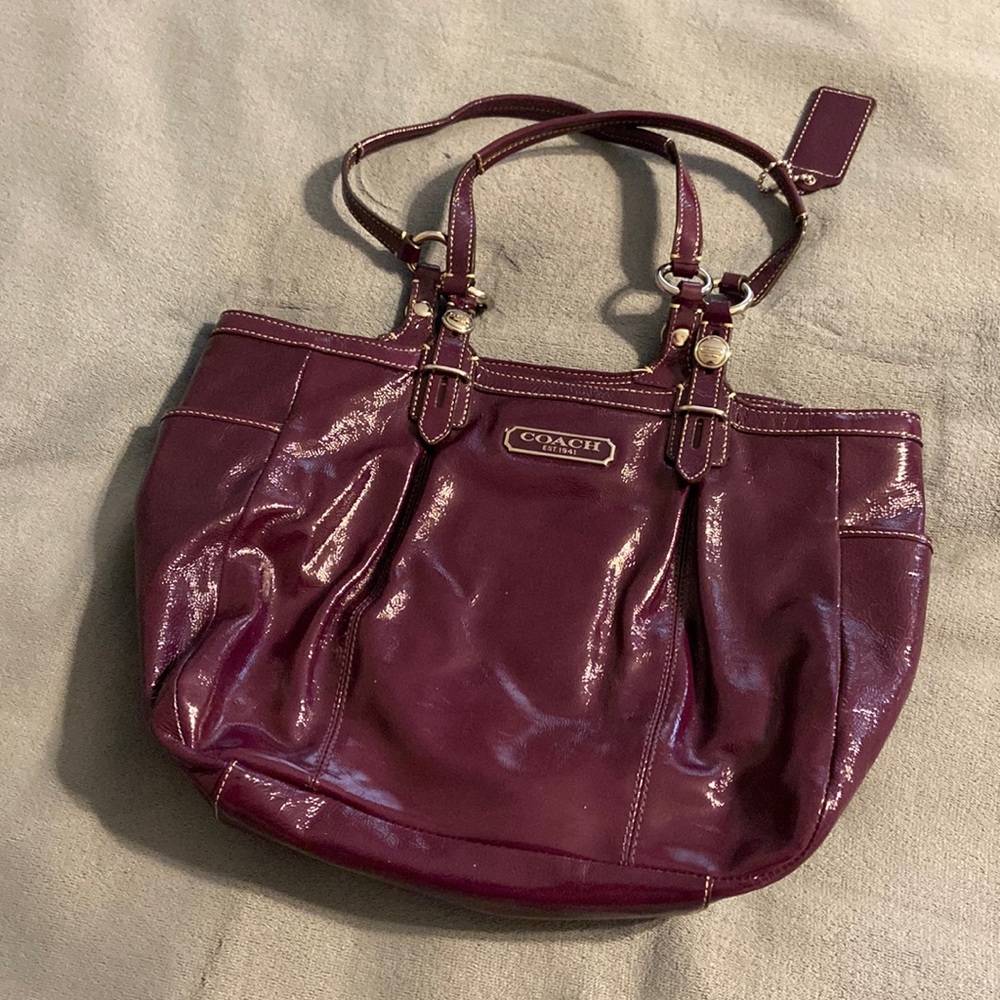 SALE MUST GO Purple Coach Patent Leather Bag